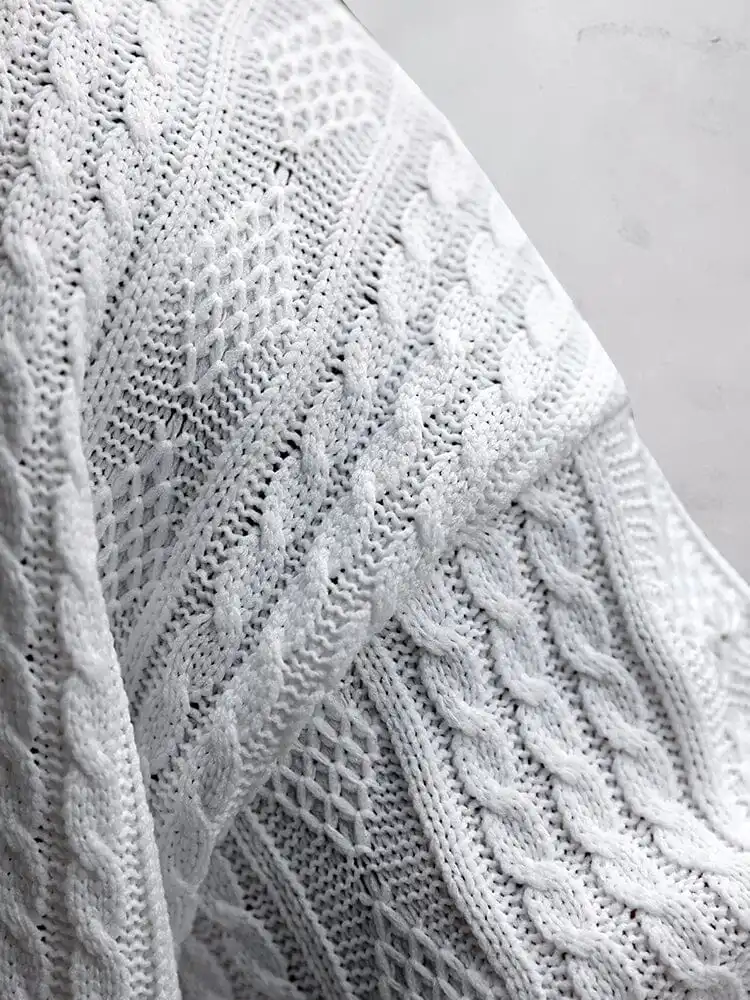 Casual Cable Knit T-shirt Set