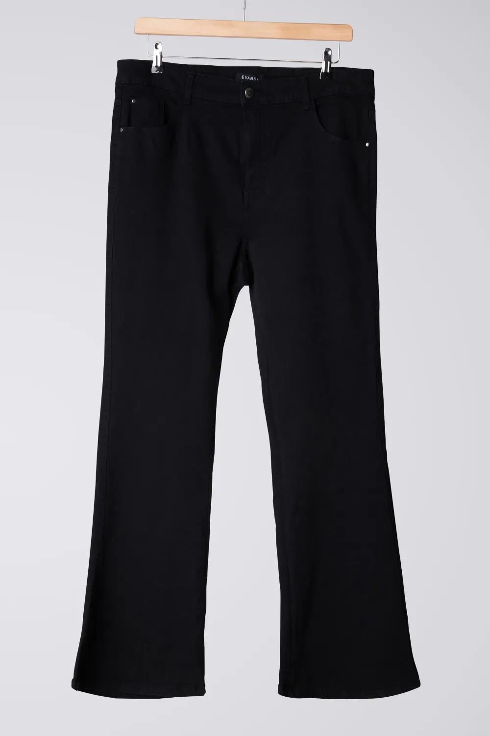 EVANS Curve Fit Black Bootcut Jeans