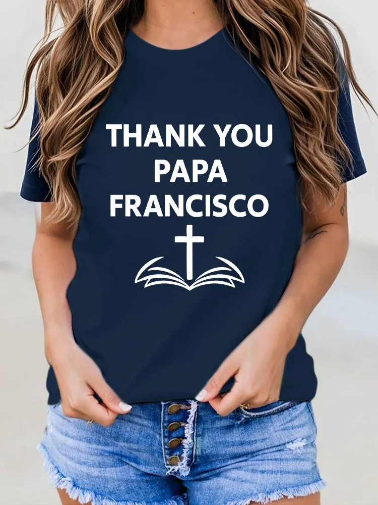 Women'S Thank You Papa Francisco T-Shirt