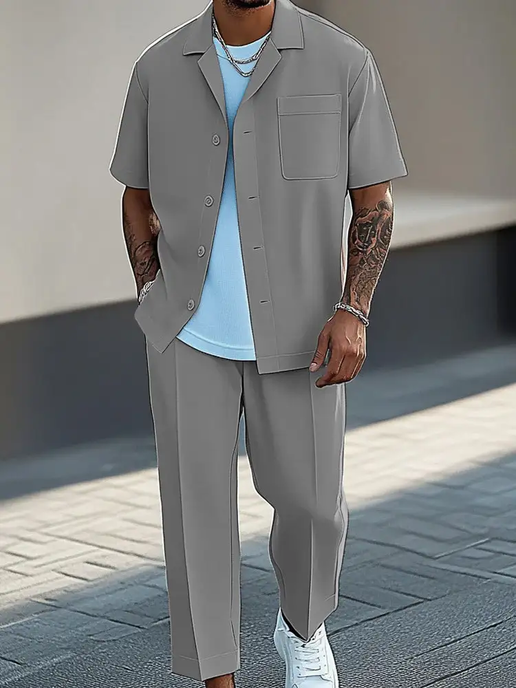 Urban Fashion 2-Piece Shirt Pants Set