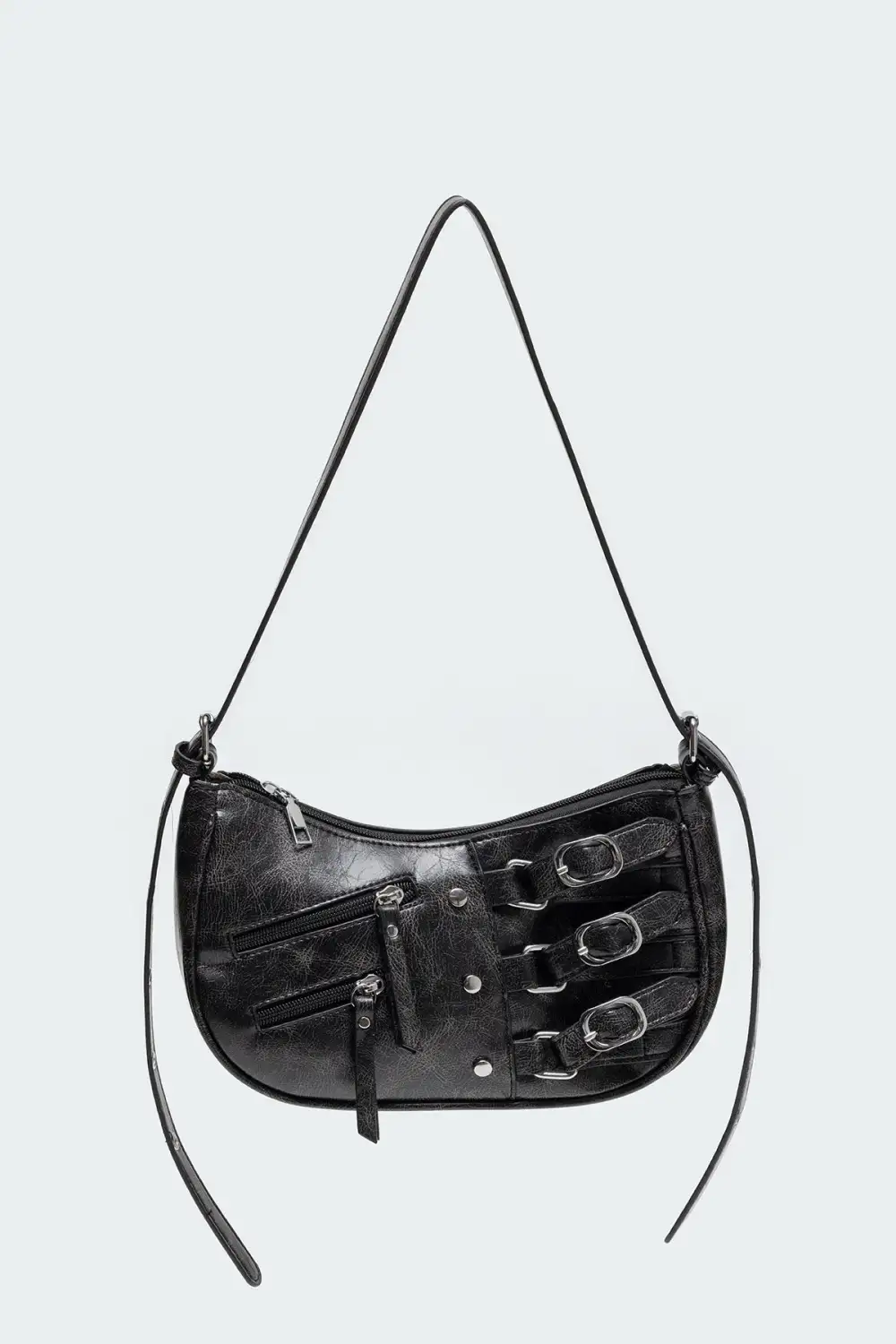 Utility Buckle Shoulder Bag