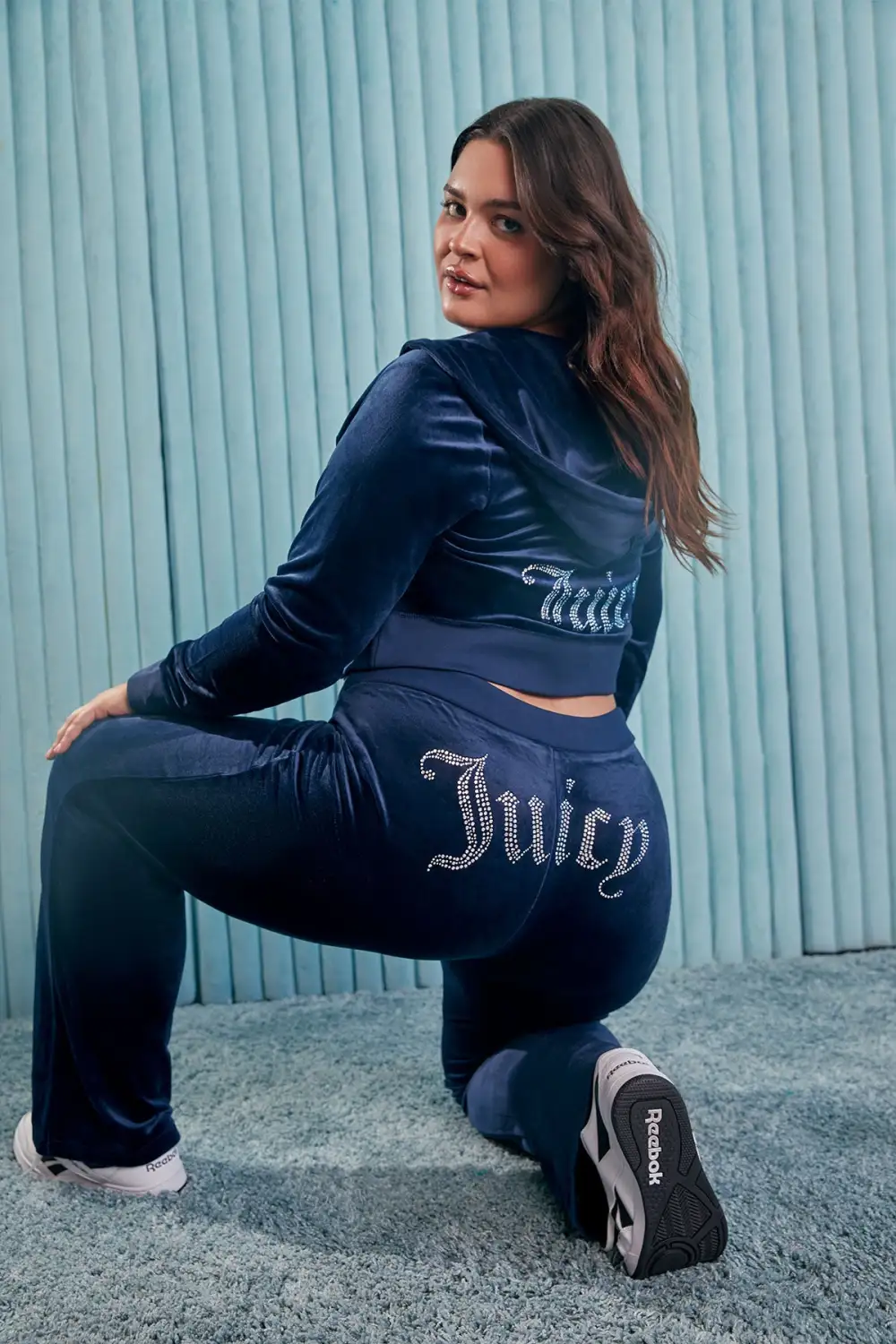 Technicolor Big Bling Velour Track Pants