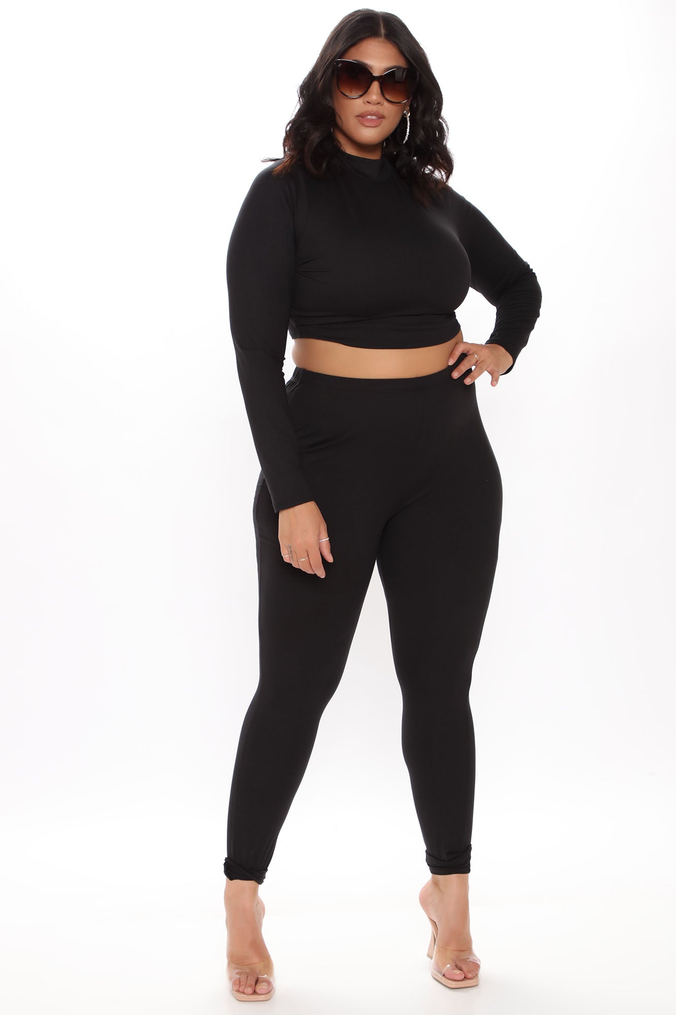 Meet At My Favorite Spot Legging Set - Black