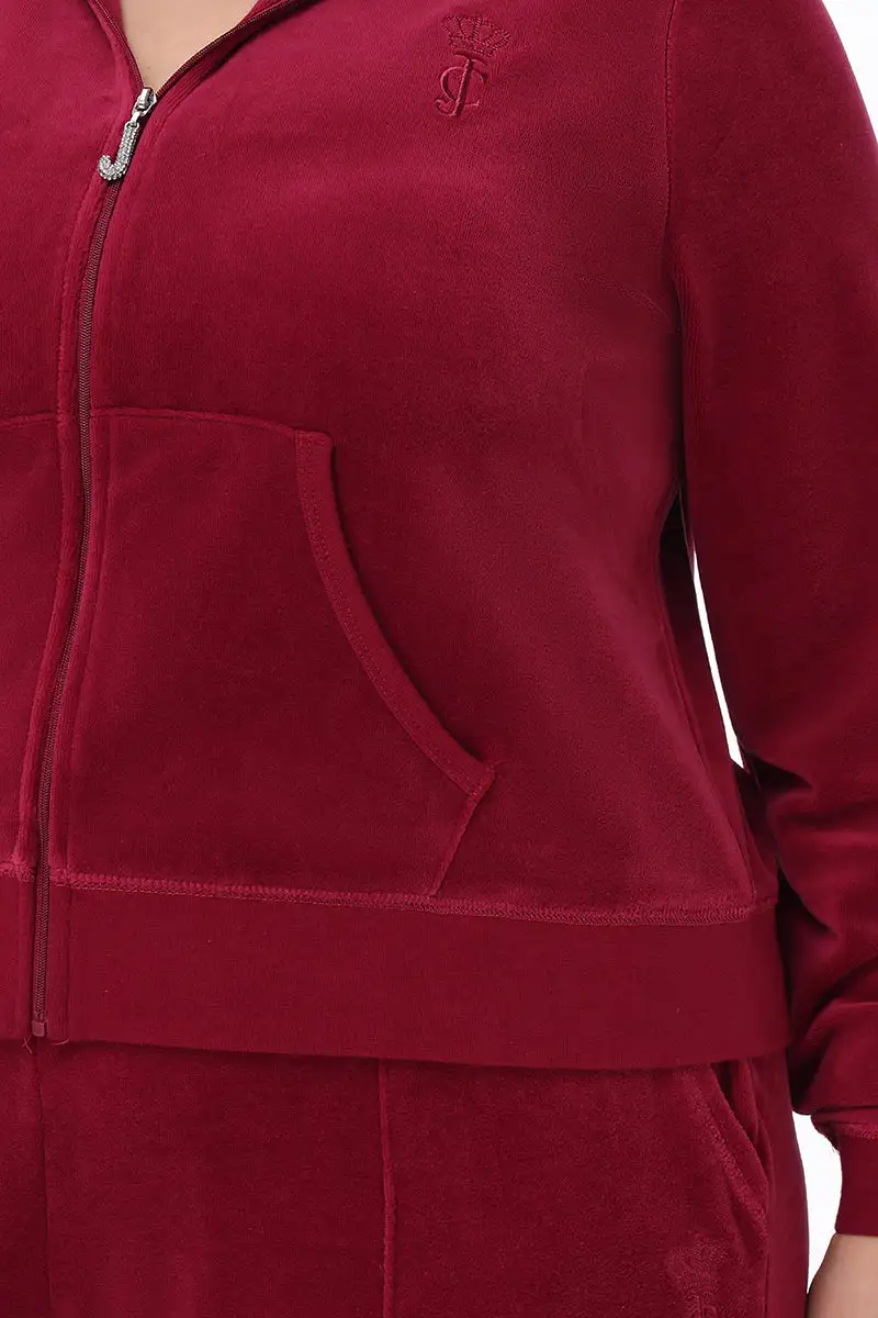 Plus-Size Heritage Cotton Velour Hoodie