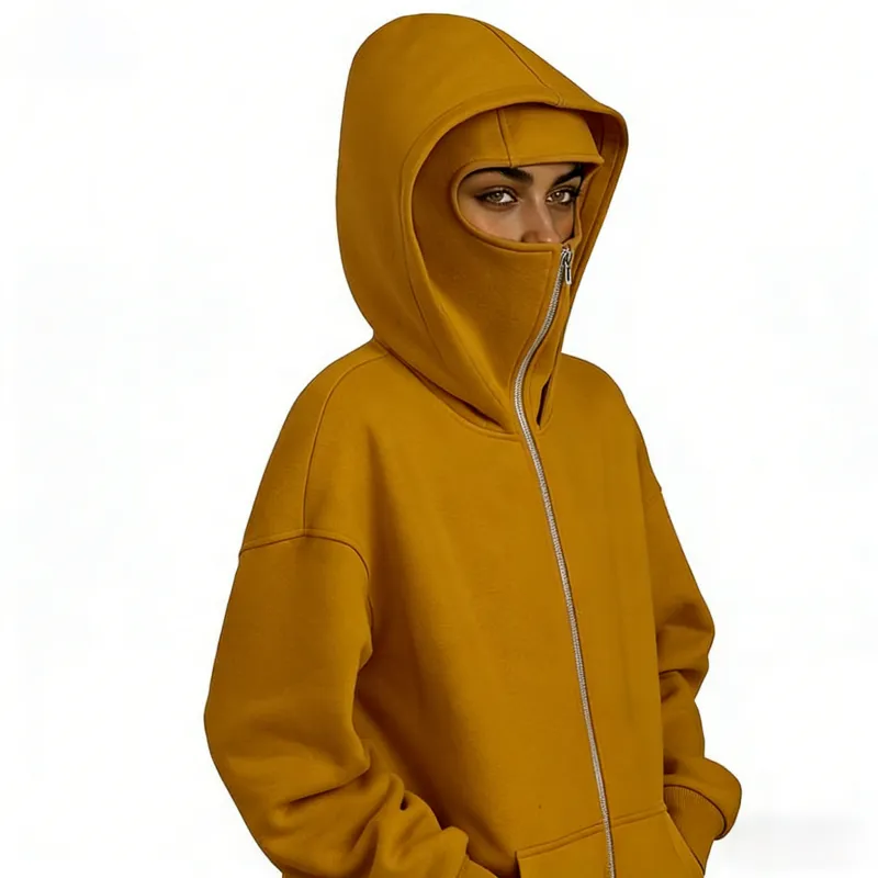 Women's Hooded Sweatshirt - With Full Face Mask