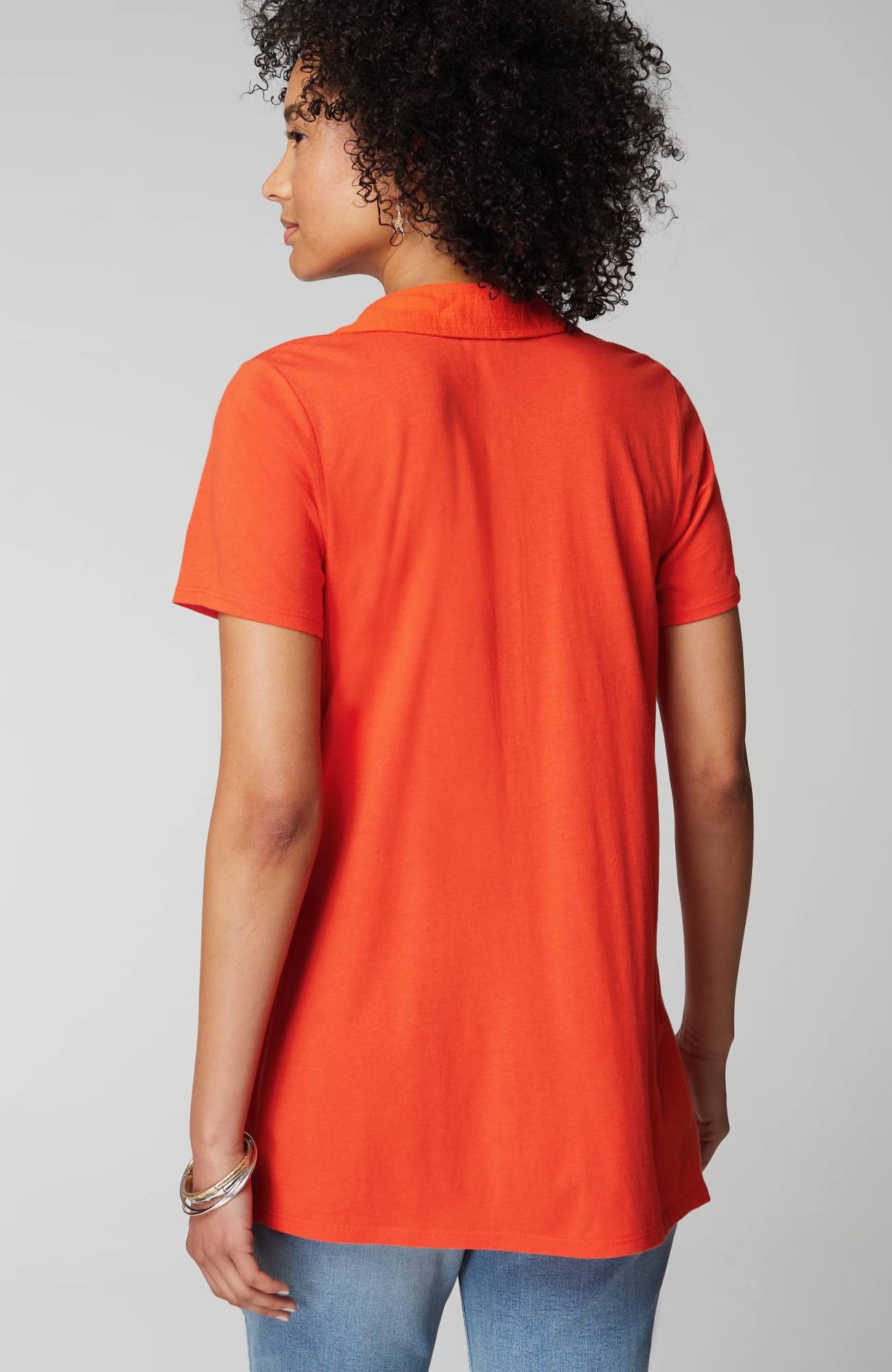 Cotton-Gauze Mixed-Media Tunic