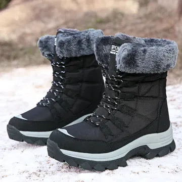 EVERYDAY FAUX FUR TRIM WATERPROOF WOMEN'S BOOTIE