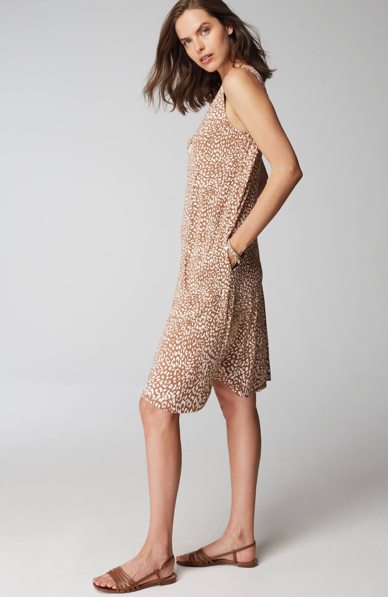 Wearever Soft-V-Neck A-Line Dress