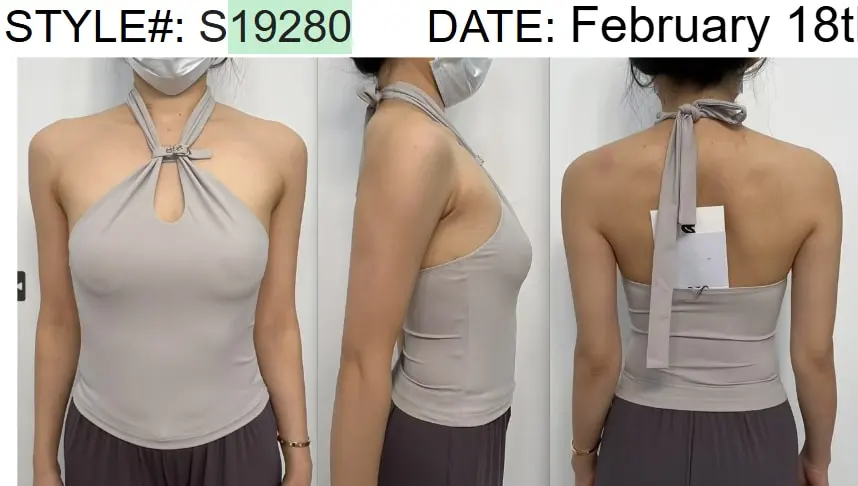 Alizee belt detail halter top