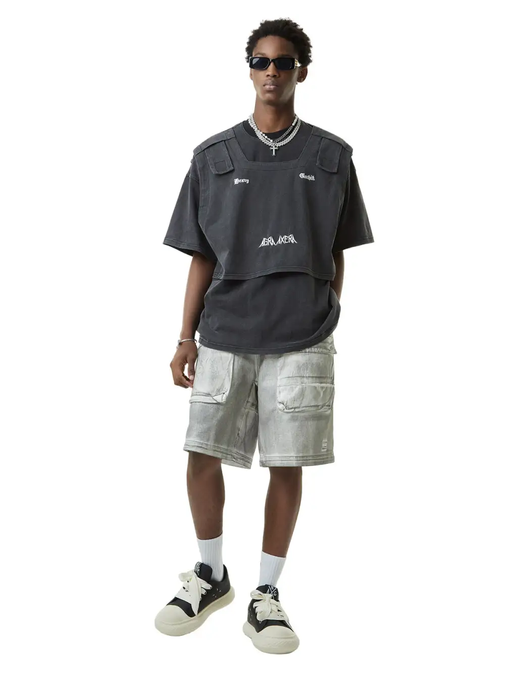 Blown Blod Vocal Font Rap T-Shirt - 2044