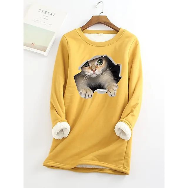 Women's Sweatshirt Pullover Fleece Active Streetwear Sportswear 1