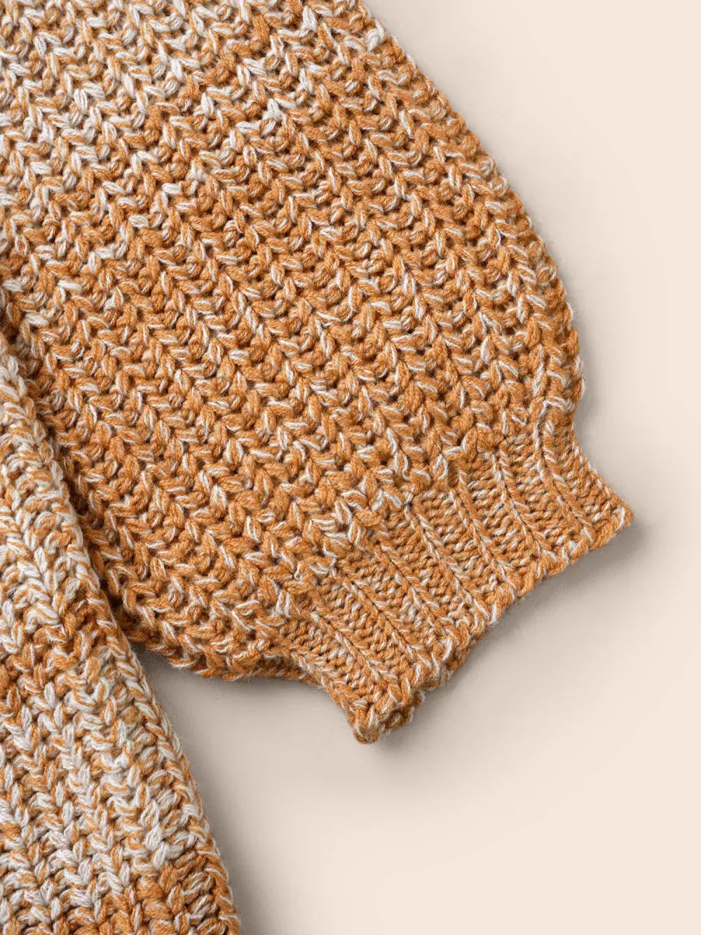 Colorblock Contrast Puff Sleeve Pullover