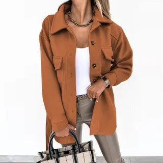 Belted pocket embellished open front jacket