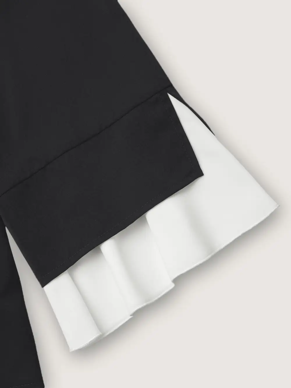 Contrast Patchwork Bell Sleeve Blouse