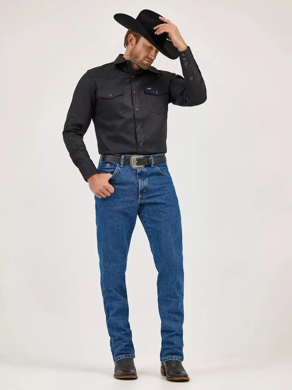 GEORGE STRAIT COWBOY CUT RELAXED FIT JEAN IN HEAVYWEIGHT STONE DENIM