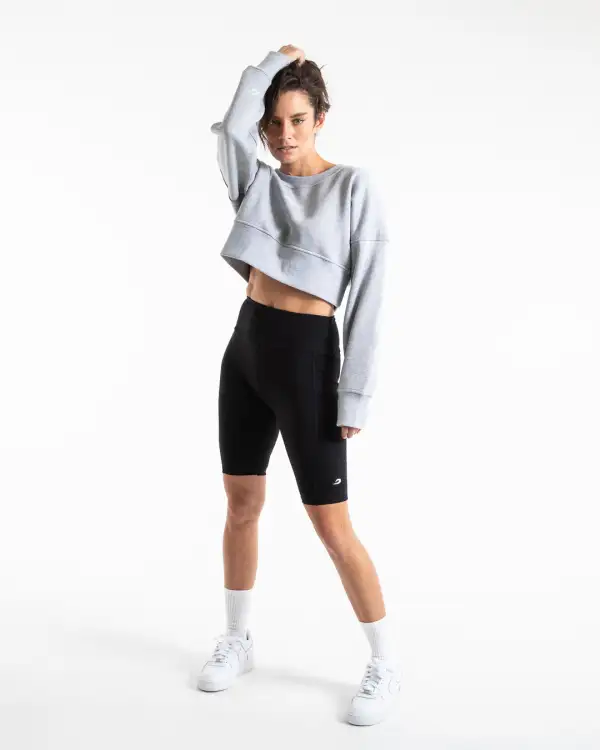 Johnson Cropped Sweatshirt - Grey