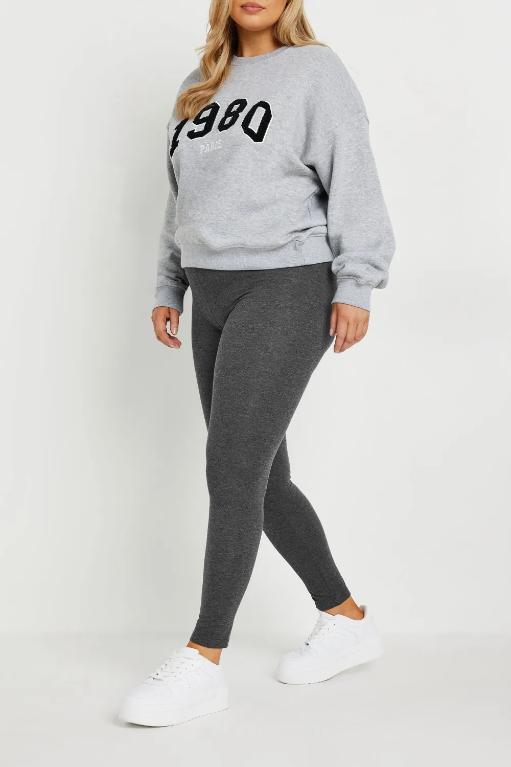 YOURS Curve Navy Blue Soft Touch Stretch Leggings