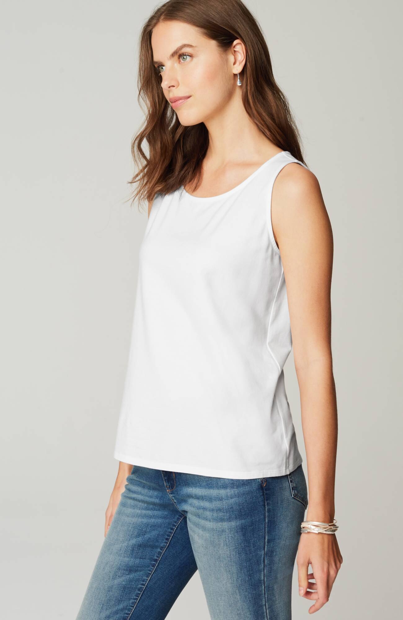 pima-stretch knit tank