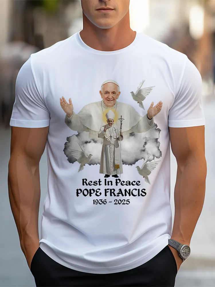 Men'S Rest In Peace 1936-2025 Short Sleeve Round Neck Pure Cotton T-Shirt