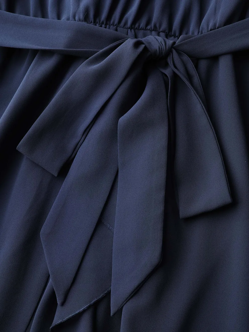 Belted Waist High Low Hem Midi Dress