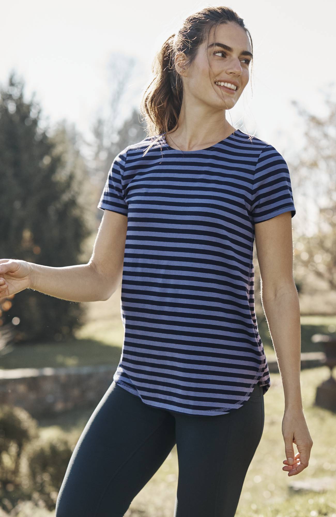 fit progress pima-stretch shirttail tee