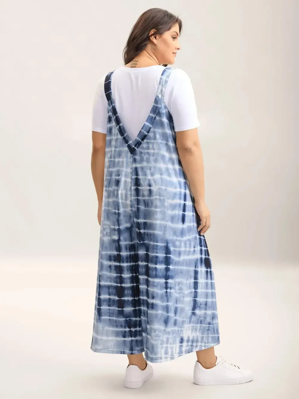 Supersoft Tie-Dye Backless Jumpsuit