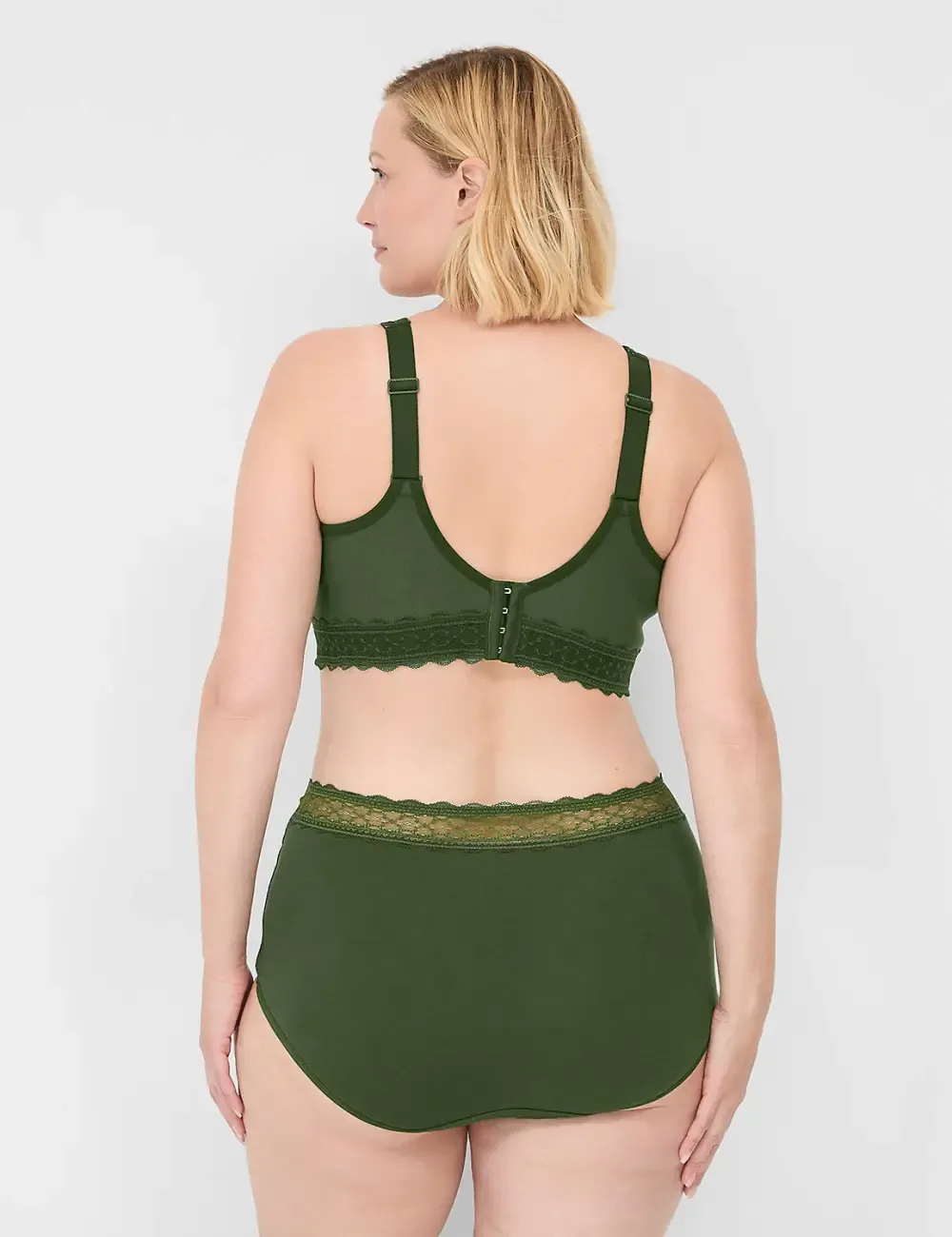 Cotton Unlined No-Wire Bra With Lace