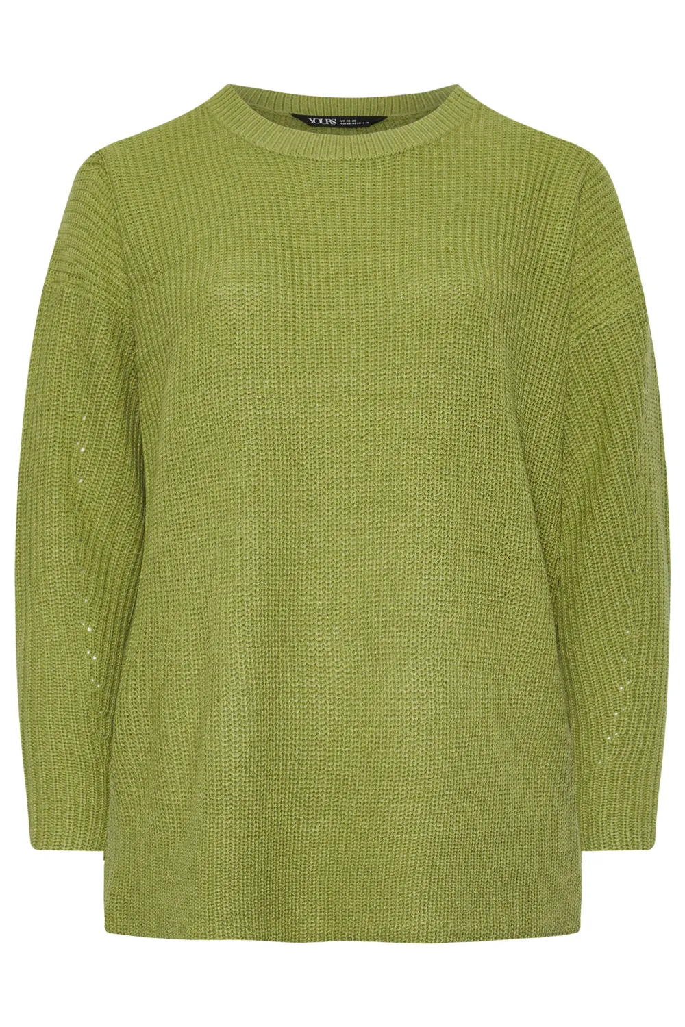 YOURS Curve Navy Blue Drop Shoulder Knitted Jumper