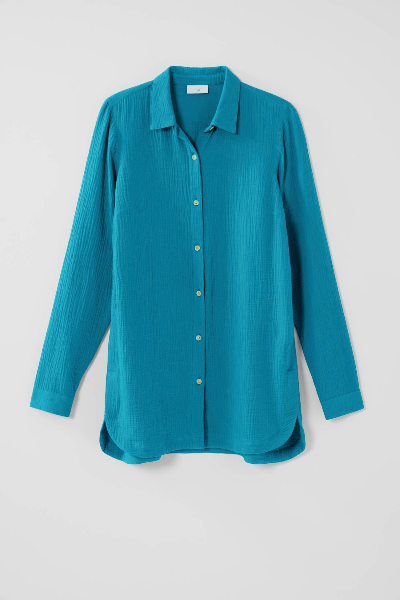 Cotton-Gauze Split-Hem Tunic
