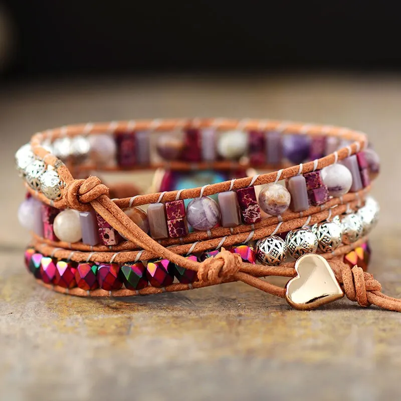 Purple Jasper Goddess Bracelet