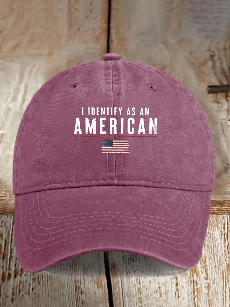 I Identify As An American Baseball Caps