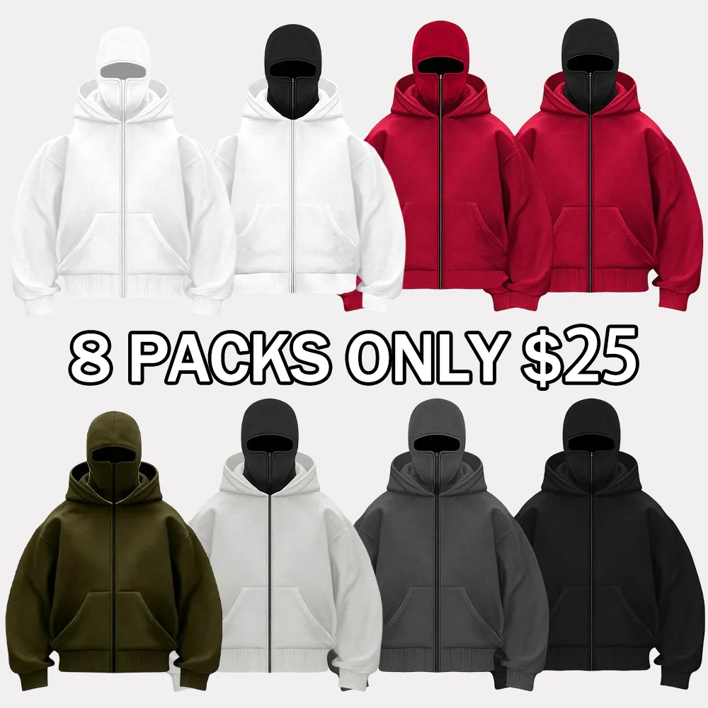 Balaclava Hoodie With Built-In Zip