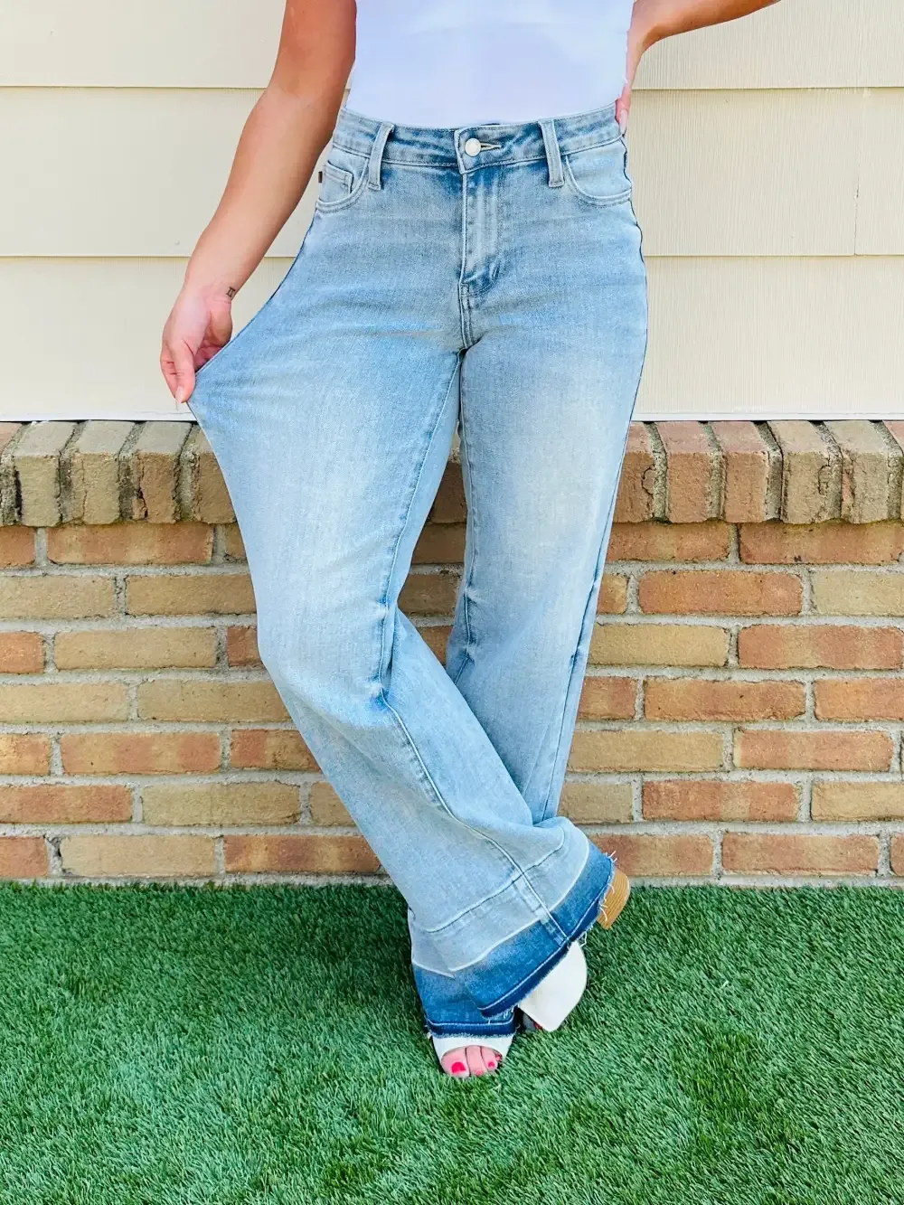 Judy Blue Release Your Inhibitions Wide Leg Jeans