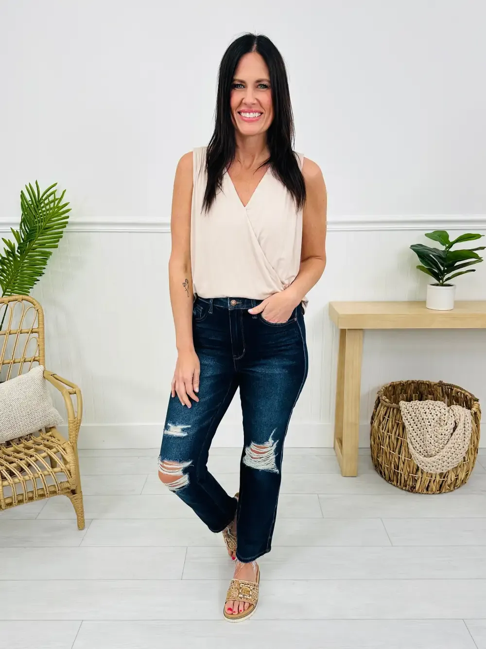 Judy Blue On Top Of The Trend Straight Jeans