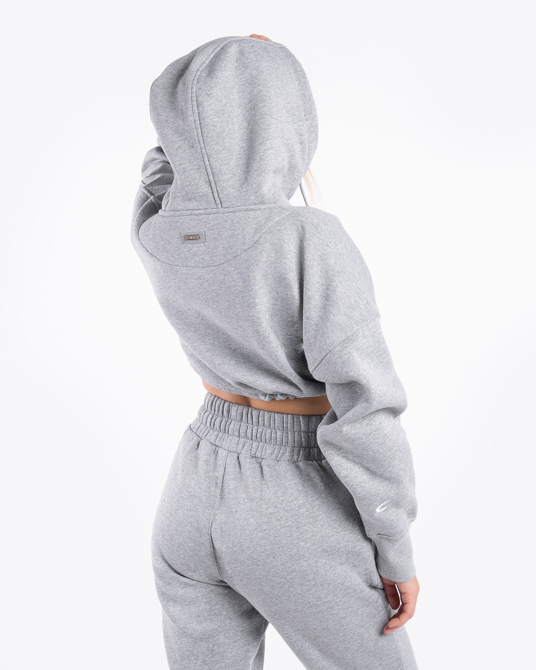 Johnson Cropped Hoodie - Grey