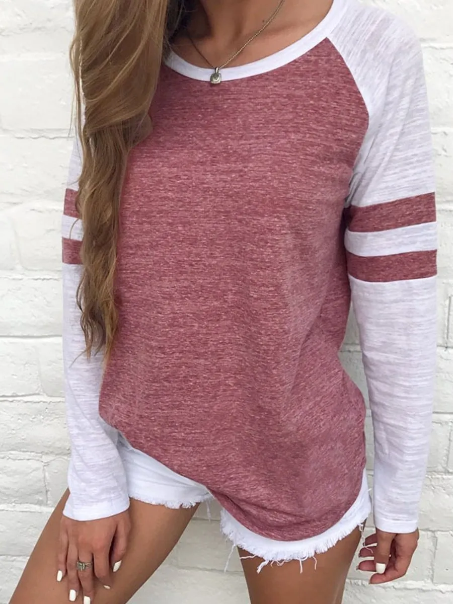 Patchwork  Long Sleeve T-Shirt