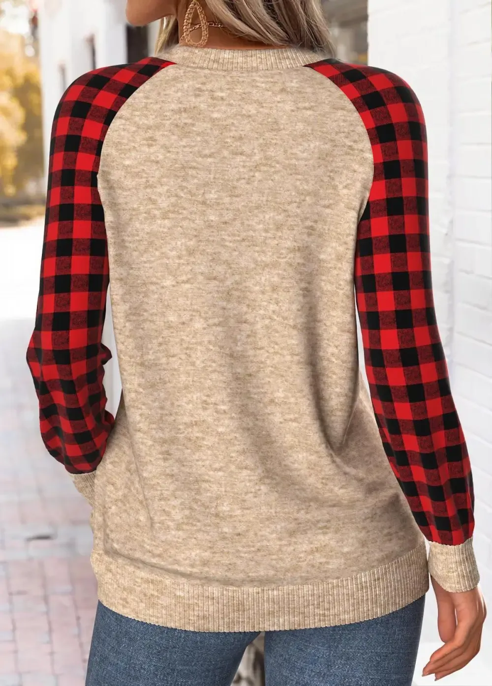 Christmas Light Camel Tummy Coverage Long Sleeve Sweatshirt