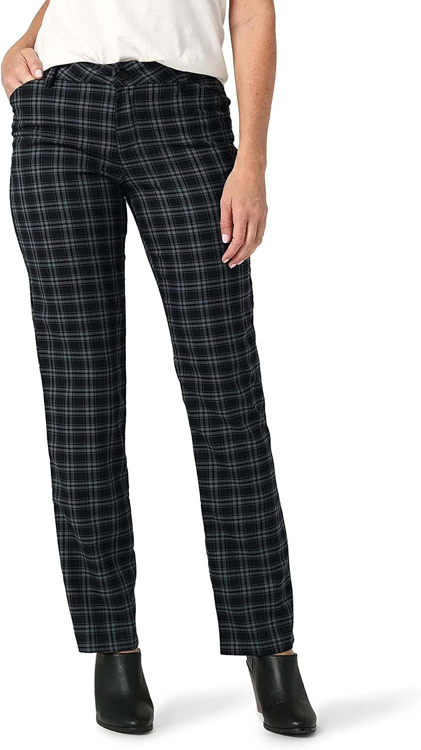 Women's Wrinkle Free Relaxed Fit Straight Leg Pant