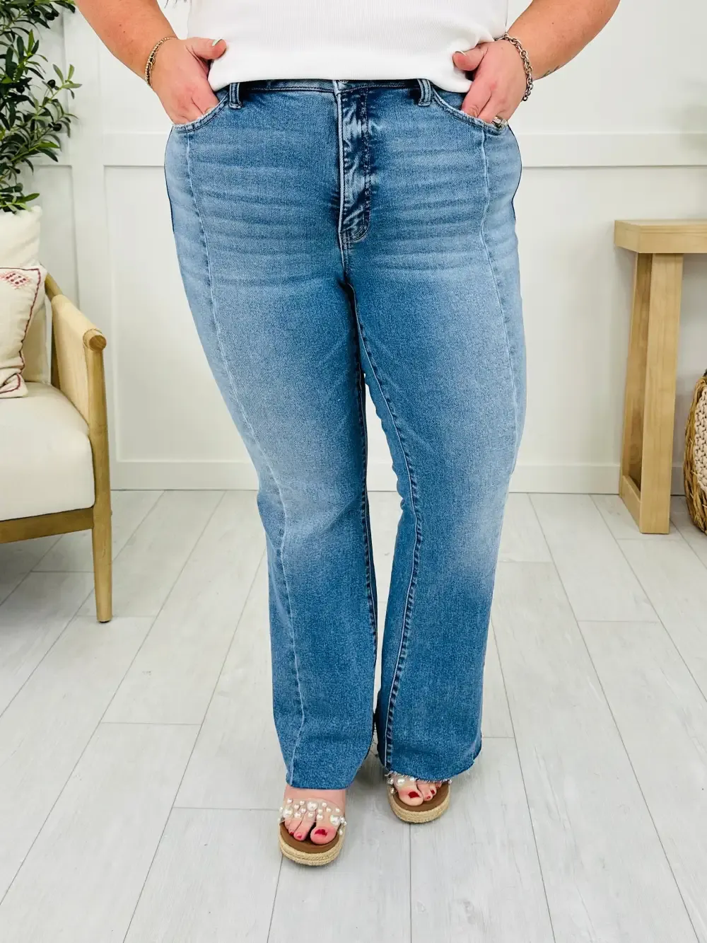 Long and Lean MOCO Exclusive Tummy Control Flare Jeans