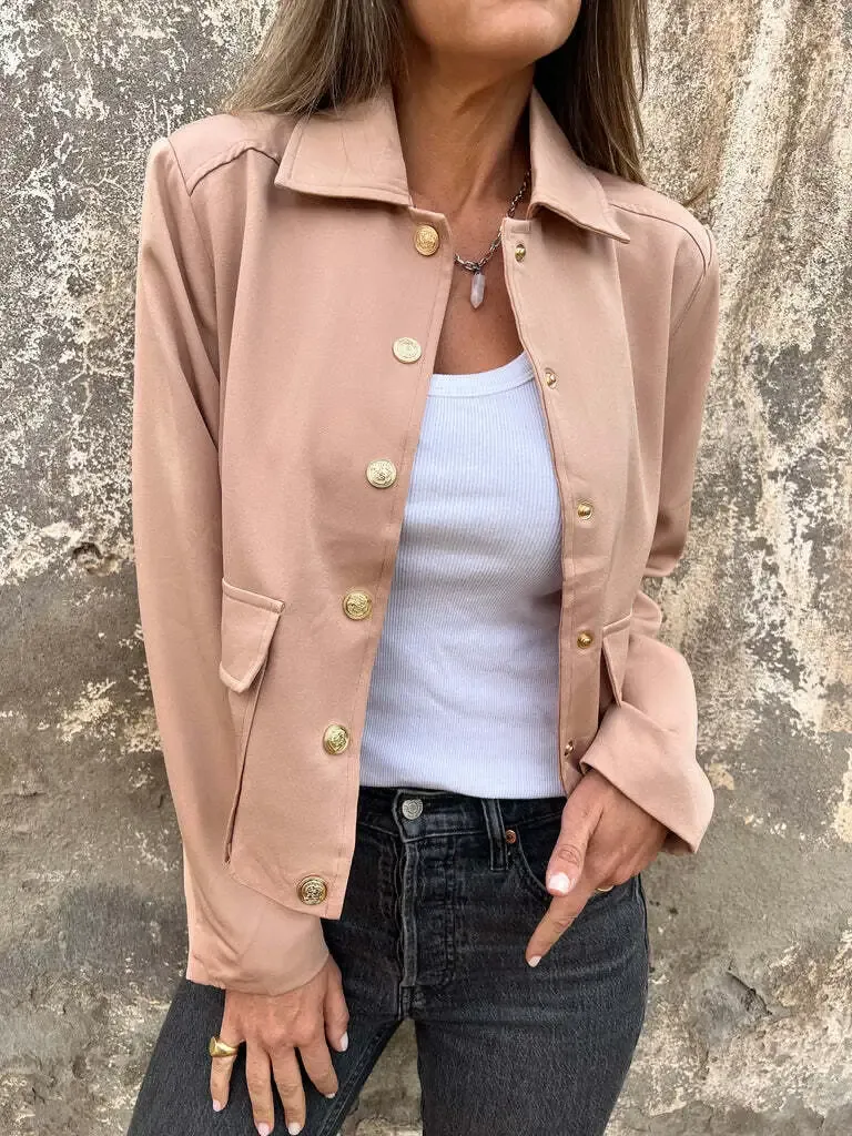 Charm Gold Button Jacket