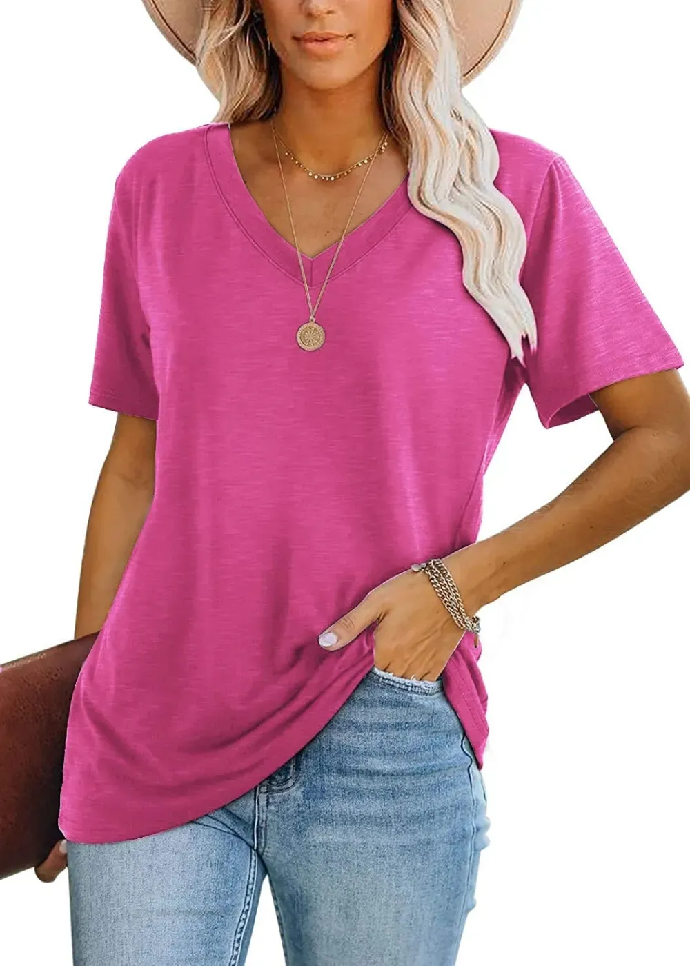 ✨Womens Tops Casual Basic T Shirt