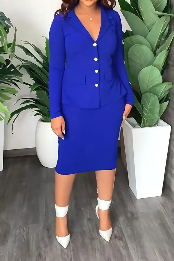 Split-Back Dress Set