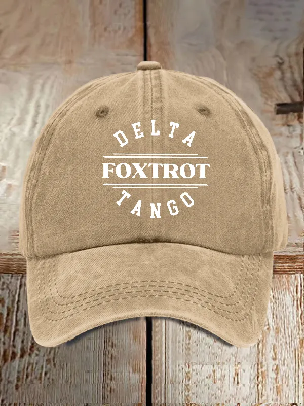 Unisex Foxtrot Delta Tango Print Hat