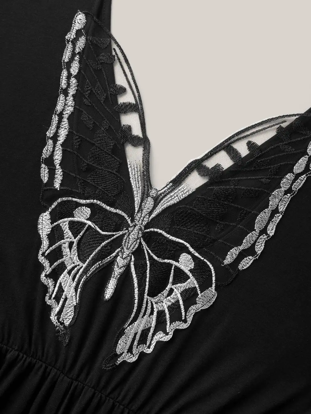 Supersoft Butterfly Backless Stretchy Wide-Leg Jumpsuit