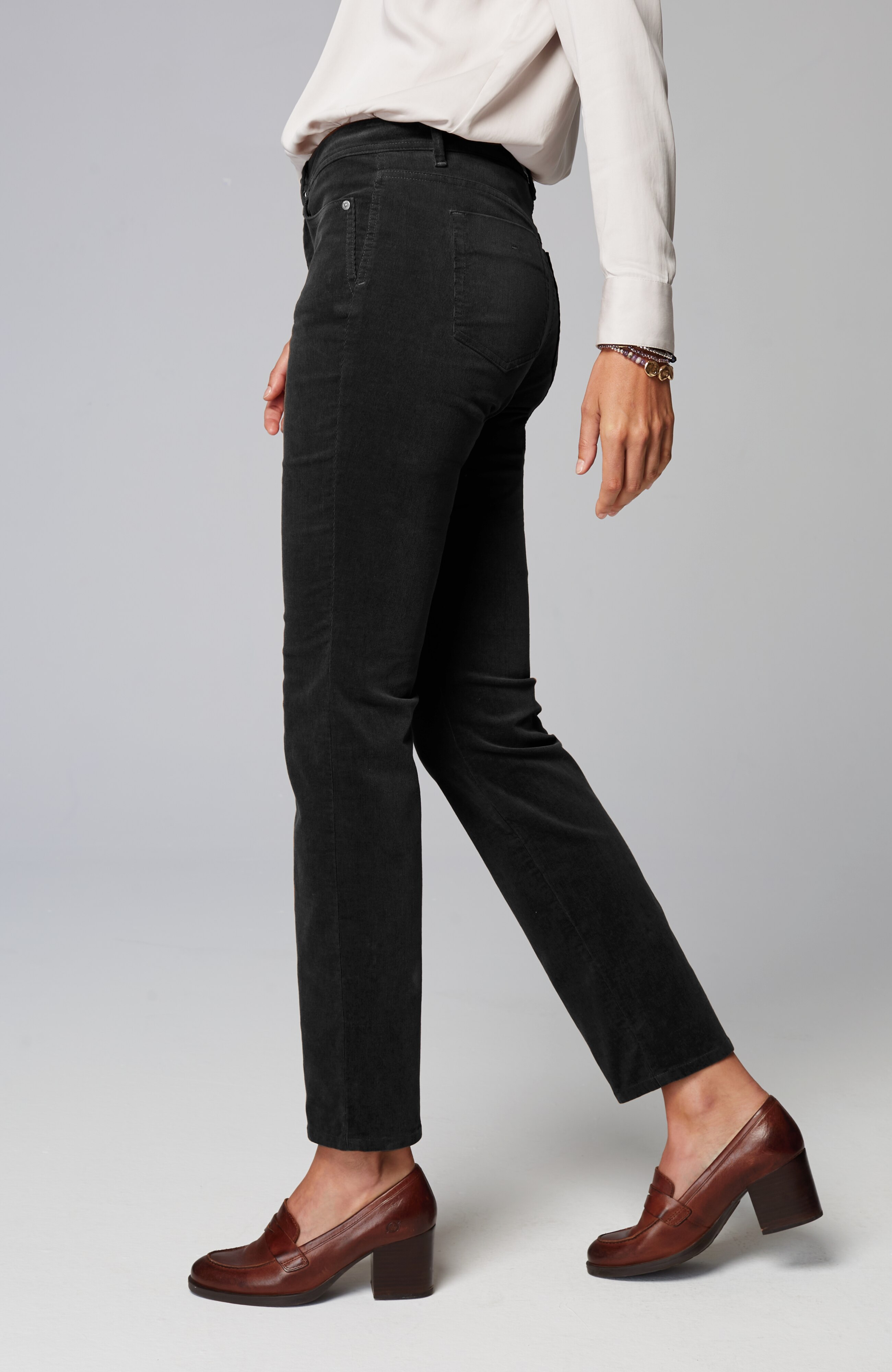 Authentic Fit Slim-Leg Corduroy Pants