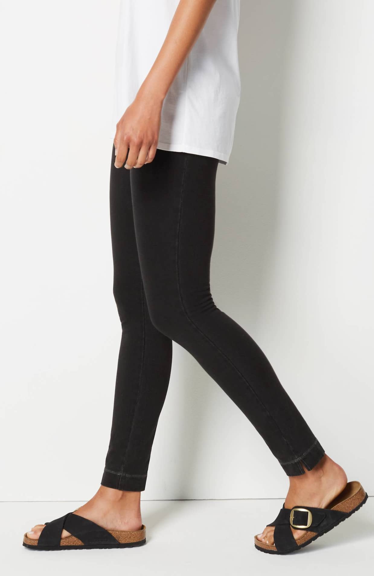 pure jill side-slit jeggings