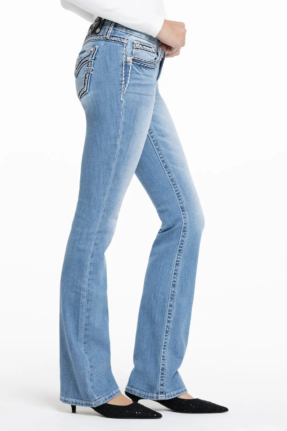 Cleo Stitched Bootcut Jeans