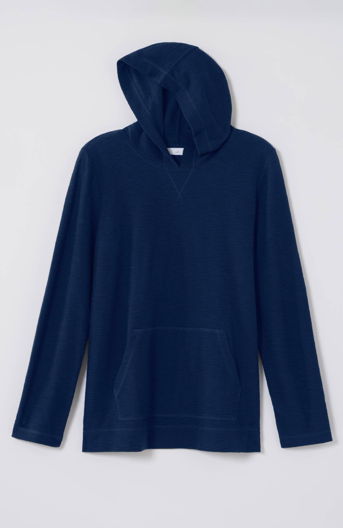 Textured-Cotton Hoodie