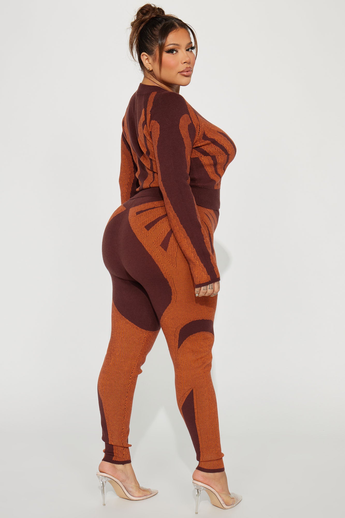 Ava Sweater Legging Set - Cognac