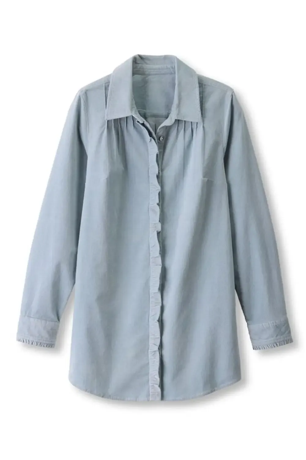 Stretch Cord Long Sleeve Big Shirt